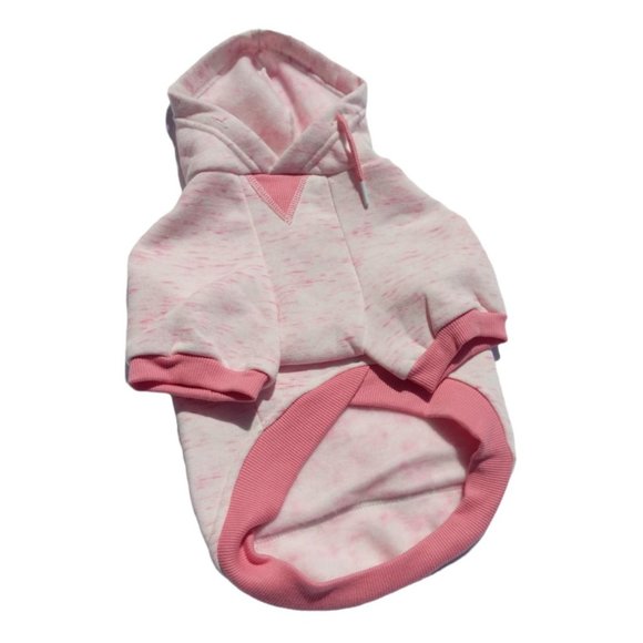 YOULY Trailblazer Medium Pink Space Dye Dog Hoodie with Pocket New Pet Apparel - Picture 2 of 4